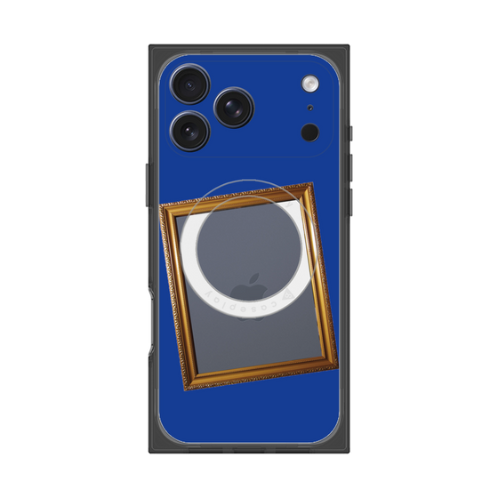 プレミアムスクエアケース with MagSafe［ Photo Frame - Blue ］