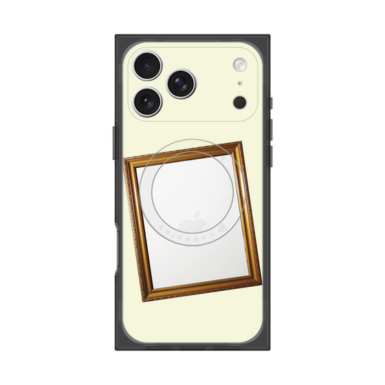 プレミアムスクエアケース with MagSafe［ Photo Frame - Ivory ］