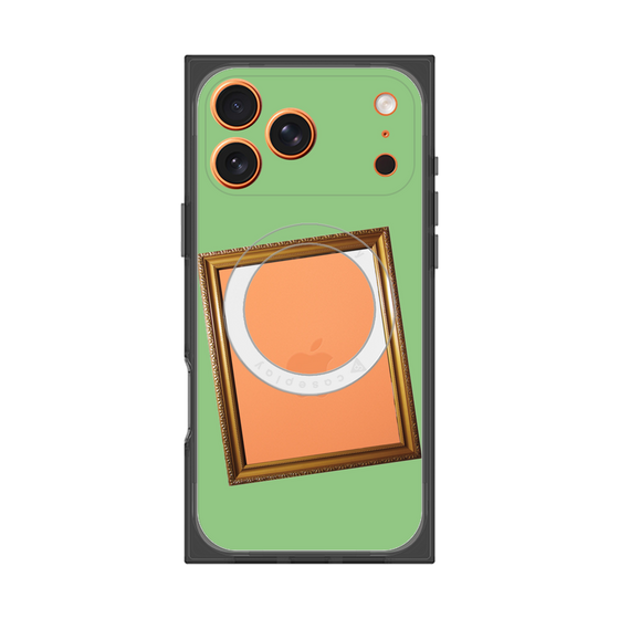 プレミアムスクエアケース with MagSafe［ Photo Frame - Light Green ］