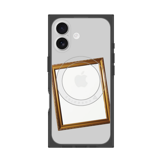 プレミアムスクエアケース with MagSafe［ Photo Frame - Light Gray ］