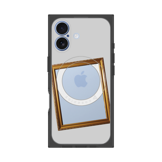 プレミアムスクエアケース with MagSafe［ Photo Frame - Light Gray ］