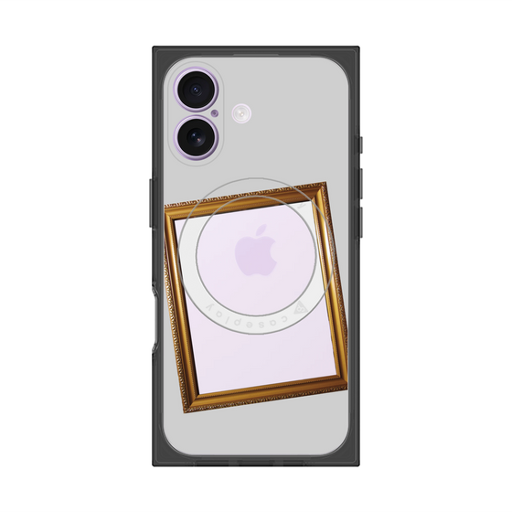 プレミアムスクエアケース with MagSafe［ Photo Frame - Light Gray ］
