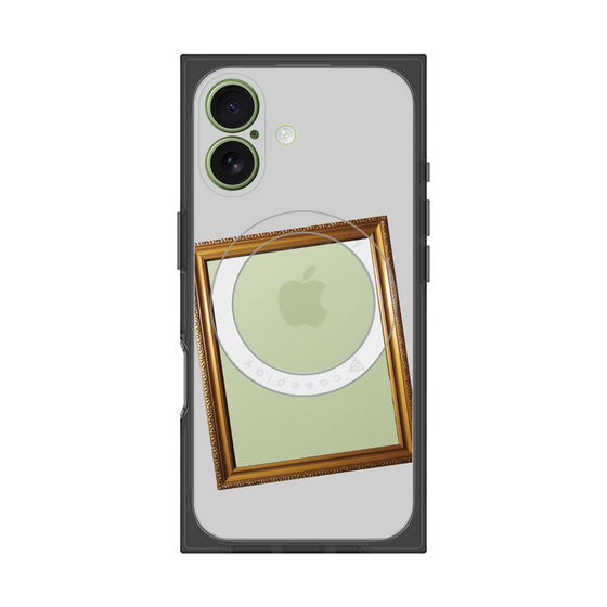プレミアムスクエアケース with MagSafe［ Photo Frame - Light Gray ］