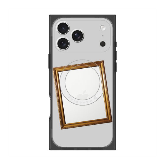 プレミアムスクエアケース with MagSafe［ Photo Frame - Light Gray ］