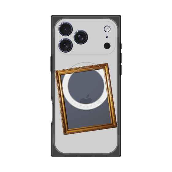 プレミアムスクエアケース with MagSafe［ Photo Frame - Light Gray ］