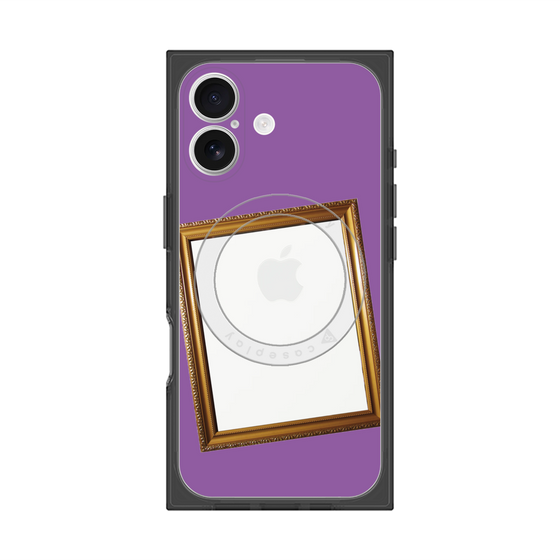 プレミアムスクエアケース with MagSafe［ Photo Frame - Purple ］
