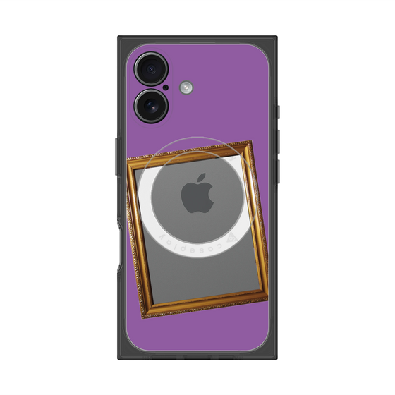 プレミアムスクエアケース with MagSafe［ Photo Frame - Purple ］