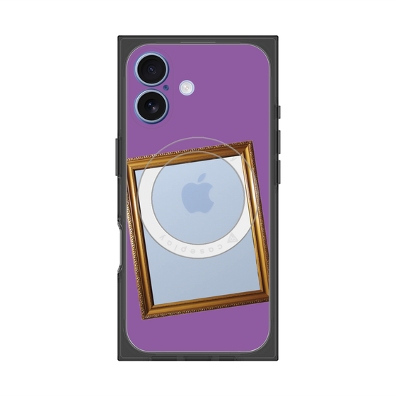 プレミアムスクエアケース with MagSafe［ Photo Frame - Purple ］