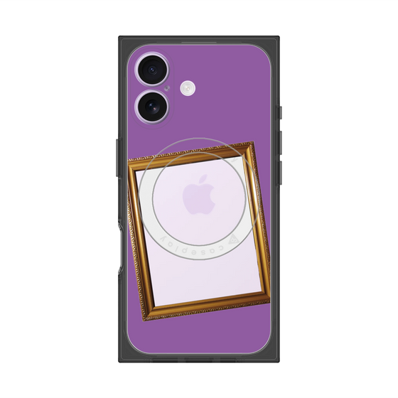 プレミアムスクエアケース with MagSafe［ Photo Frame - Purple ］