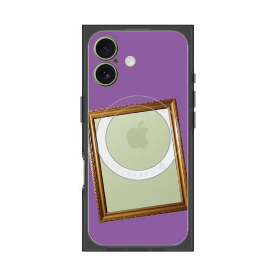 プレミアムスクエアケース with MagSafe［ Photo Frame - Purple ］