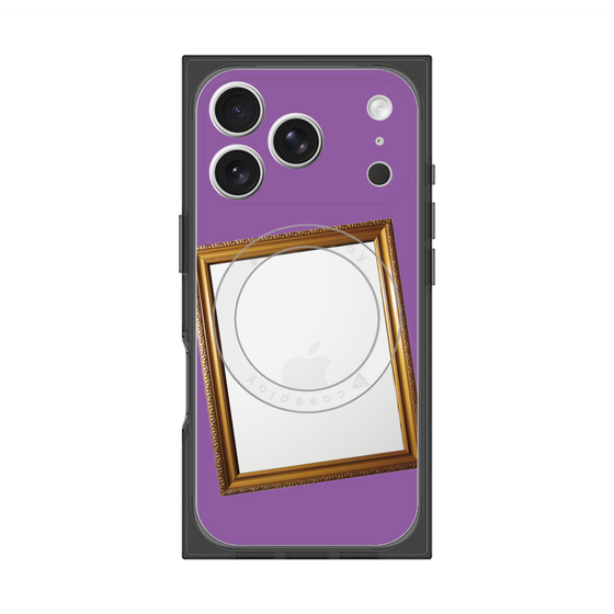 プレミアムスクエアケース with MagSafe［ Photo Frame - Purple ］