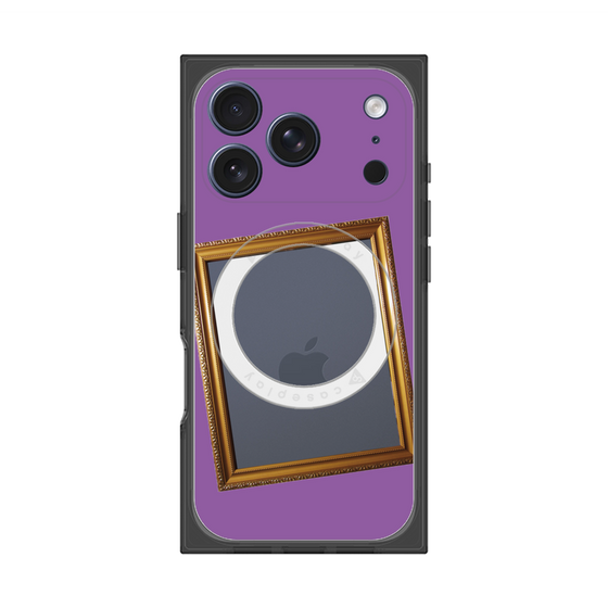 プレミアムスクエアケース with MagSafe［ Photo Frame - Purple ］