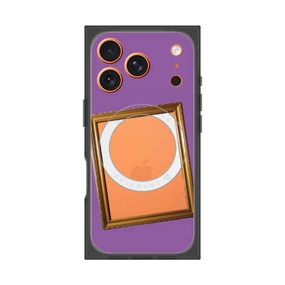 プレミアムスクエアケース with MagSafe［ Photo Frame - Purple ］