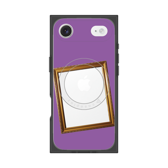プレミアムスクエアケース with MagSafe［ Photo Frame - Purple ］