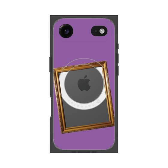 プレミアムスクエアケース with MagSafe［ Photo Frame - Purple ］