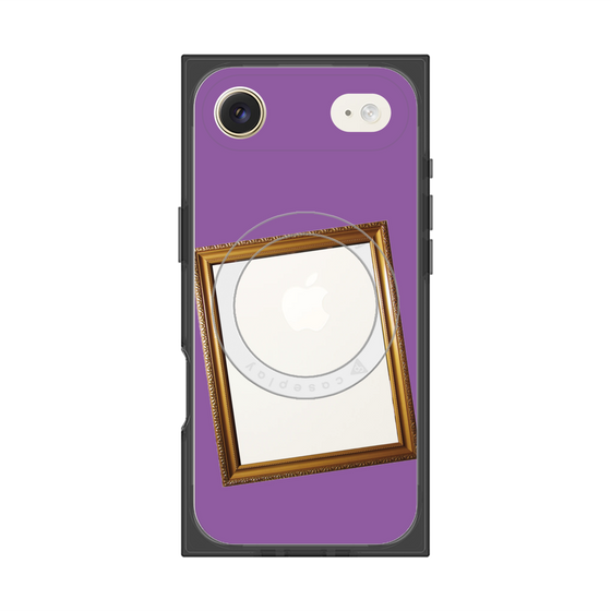 プレミアムスクエアケース with MagSafe［ Photo Frame - Purple ］