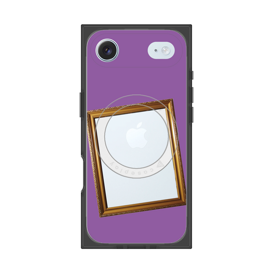 プレミアムスクエアケース with MagSafe［ Photo Frame - Purple ］