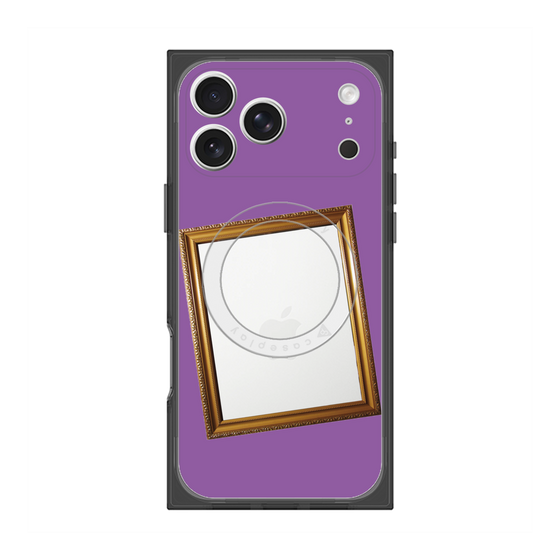 プレミアムスクエアケース with MagSafe［ Photo Frame - Purple ］