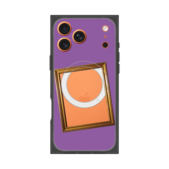 プレミアムスクエアケース with MagSafe［ Photo Frame - Purple ］