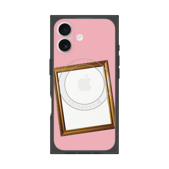 プレミアムスクエアケース with MagSafe［ Photo Frame - Pink ］