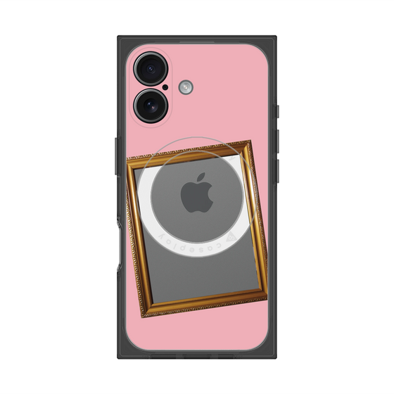 プレミアムスクエアケース with MagSafe［ Photo Frame - Pink ］