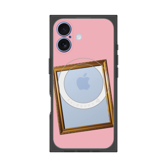 プレミアムスクエアケース with MagSafe［ Photo Frame - Pink ］