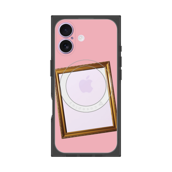 プレミアムスクエアケース with MagSafe［ Photo Frame - Pink ］