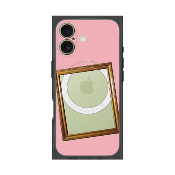 プレミアムスクエアケース with MagSafe［ Photo Frame - Pink ］