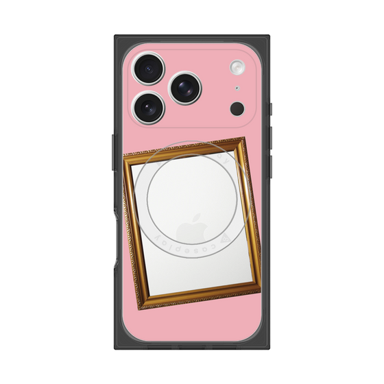 プレミアムスクエアケース with MagSafe［ Photo Frame - Pink ］
