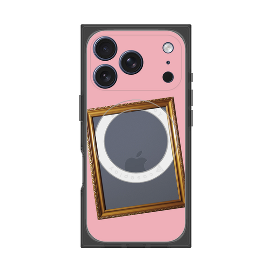 プレミアムスクエアケース with MagSafe［ Photo Frame - Pink ］