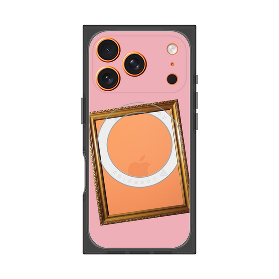 プレミアムスクエアケース with MagSafe［ Photo Frame - Pink ］