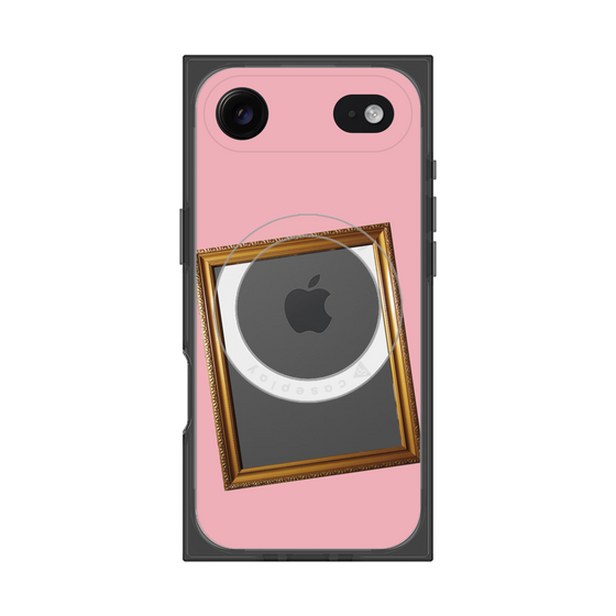 プレミアムスクエアケース with MagSafe［ Photo Frame - Pink ］