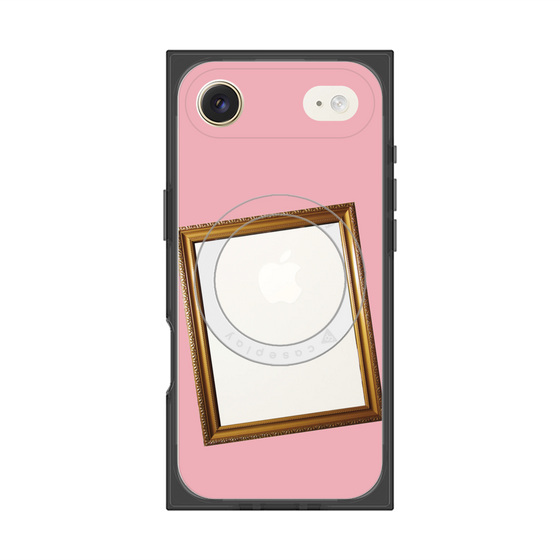 プレミアムスクエアケース with MagSafe［ Photo Frame - Pink ］