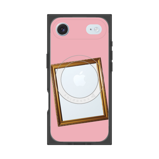 プレミアムスクエアケース with MagSafe［ Photo Frame - Pink ］