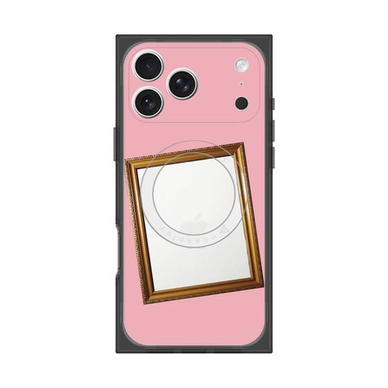 プレミアムスクエアケース with MagSafe［ Photo Frame - Pink ］