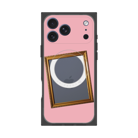 プレミアムスクエアケース with MagSafe［ Photo Frame - Pink ］