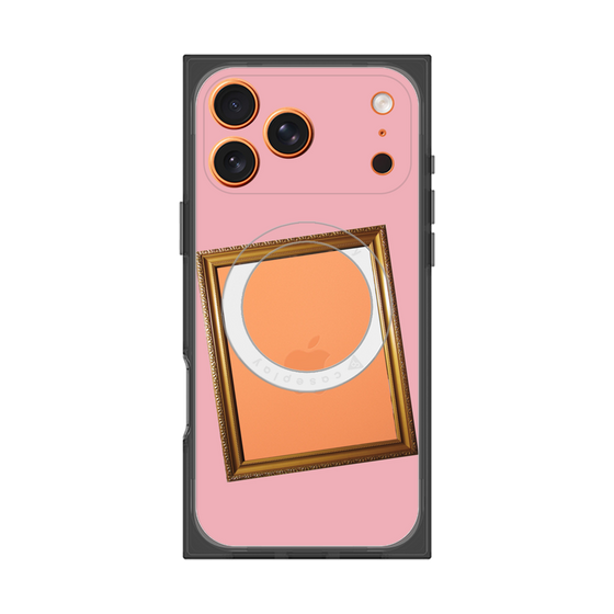 プレミアムスクエアケース with MagSafe［ Photo Frame - Pink ］