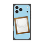 プレミアムスクエアケース with MagSafe［ Photo Frame - Light Blue ］