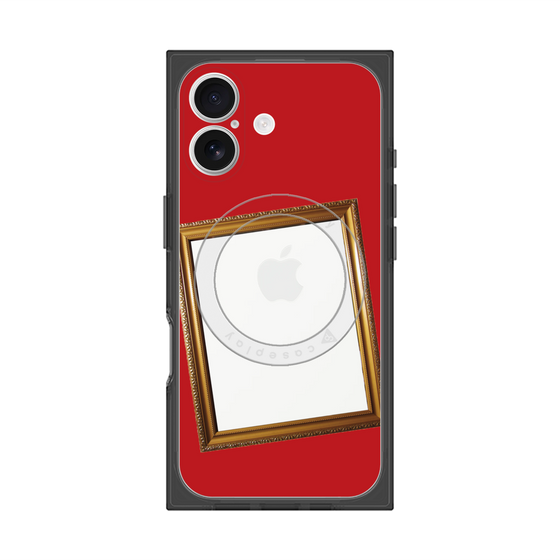 プレミアムスクエアケース with MagSafe［ Photo Frame - Red ］