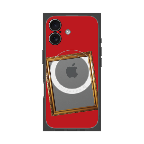 プレミアムスクエアケース with MagSafe［ Photo Frame - Red ］