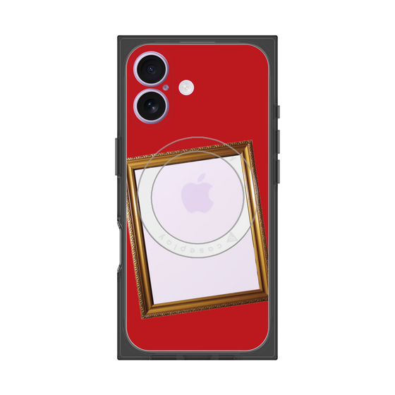 プレミアムスクエアケース with MagSafe［ Photo Frame - Red ］