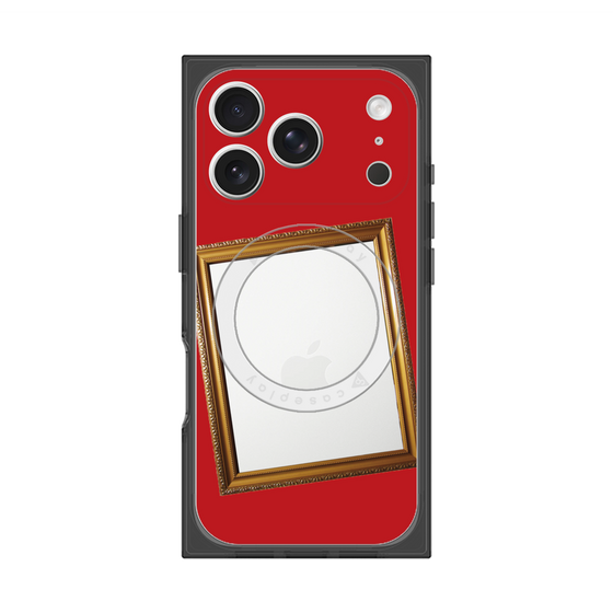プレミアムスクエアケース with MagSafe［ Photo Frame - Red ］
