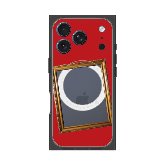 プレミアムスクエアケース with MagSafe［ Photo Frame - Red ］