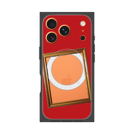 プレミアムスクエアケース with MagSafe［ Photo Frame - Red ］