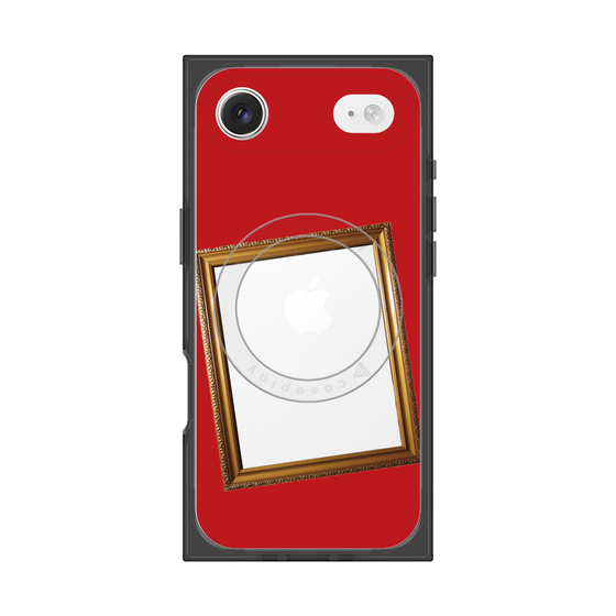 プレミアムスクエアケース with MagSafe［ Photo Frame - Red ］