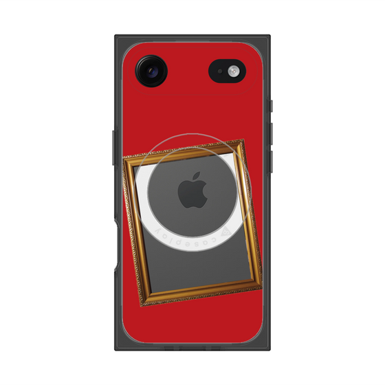 プレミアムスクエアケース with MagSafe［ Photo Frame - Red ］