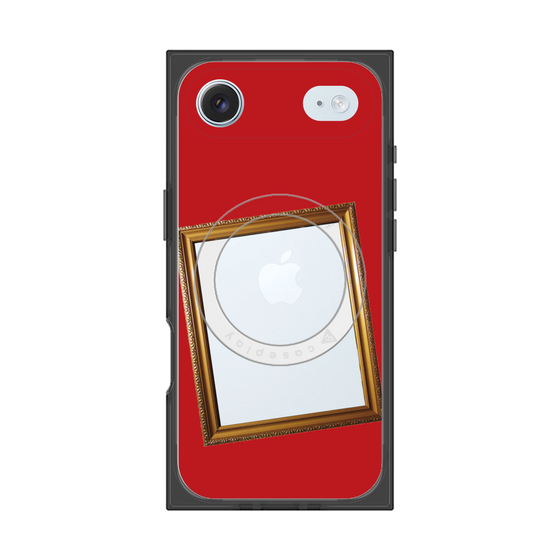 プレミアムスクエアケース with MagSafe［ Photo Frame - Red ］