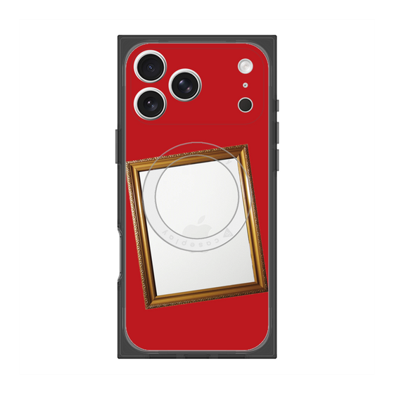 プレミアムスクエアケース with MagSafe［ Photo Frame - Red ］