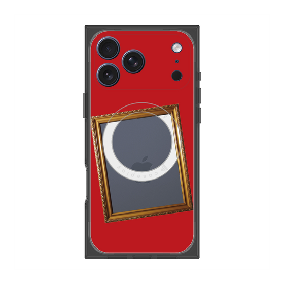 プレミアムスクエアケース with MagSafe［ Photo Frame - Red ］