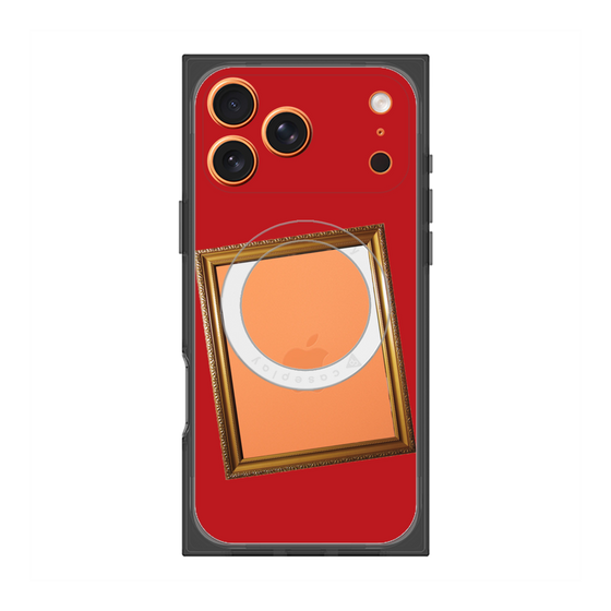 プレミアムスクエアケース with MagSafe［ Photo Frame - Red ］